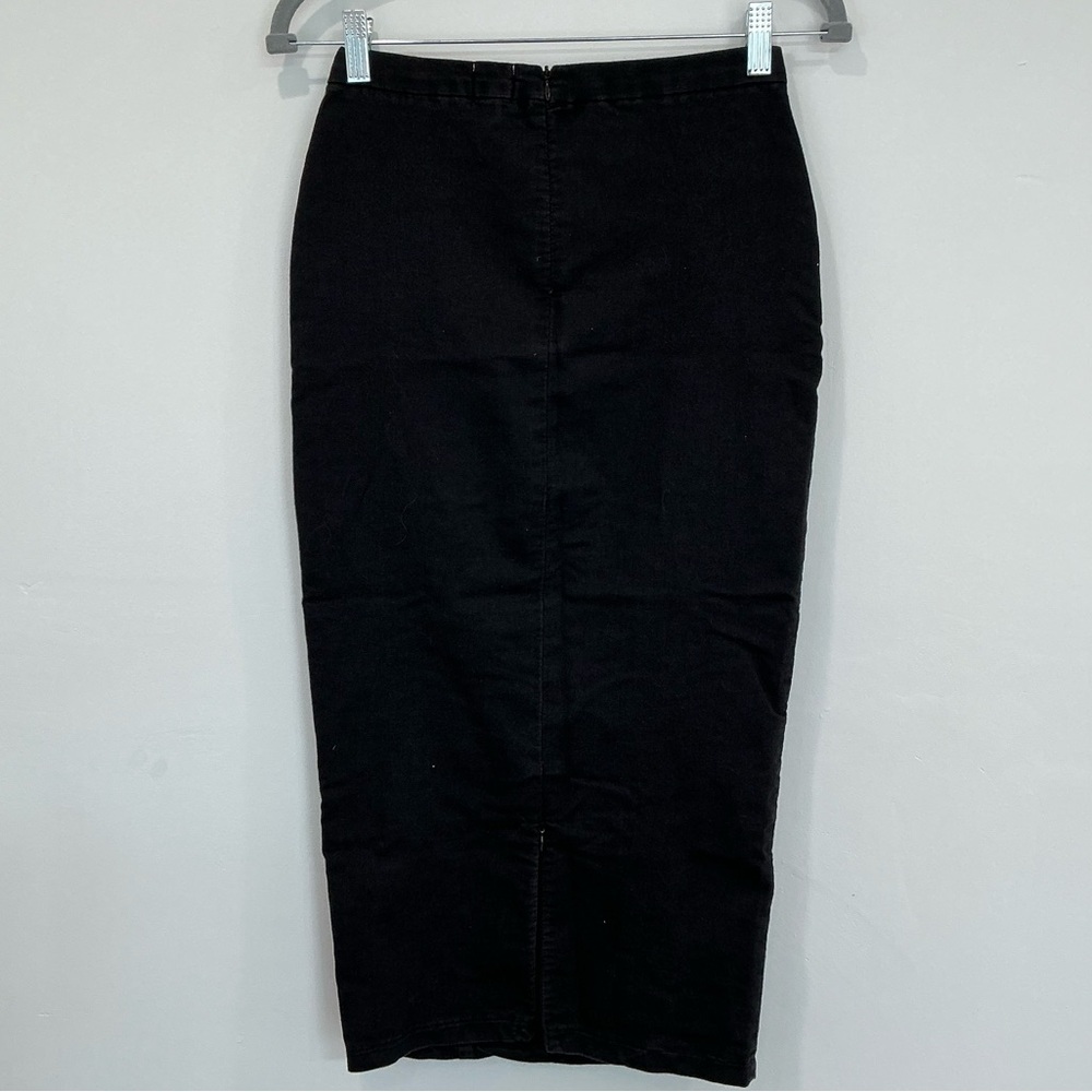 ASOS Denim Black Pencil Skirt - Picture 5 of 11